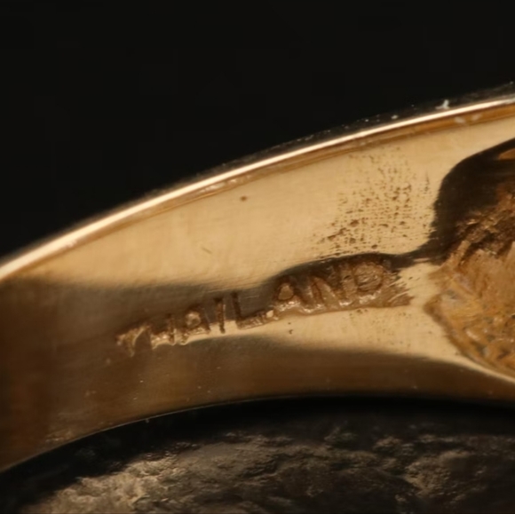 14K Tanzanite Multi-Row Ring Yellow Gold 15 Stones - Picture 7 of 8